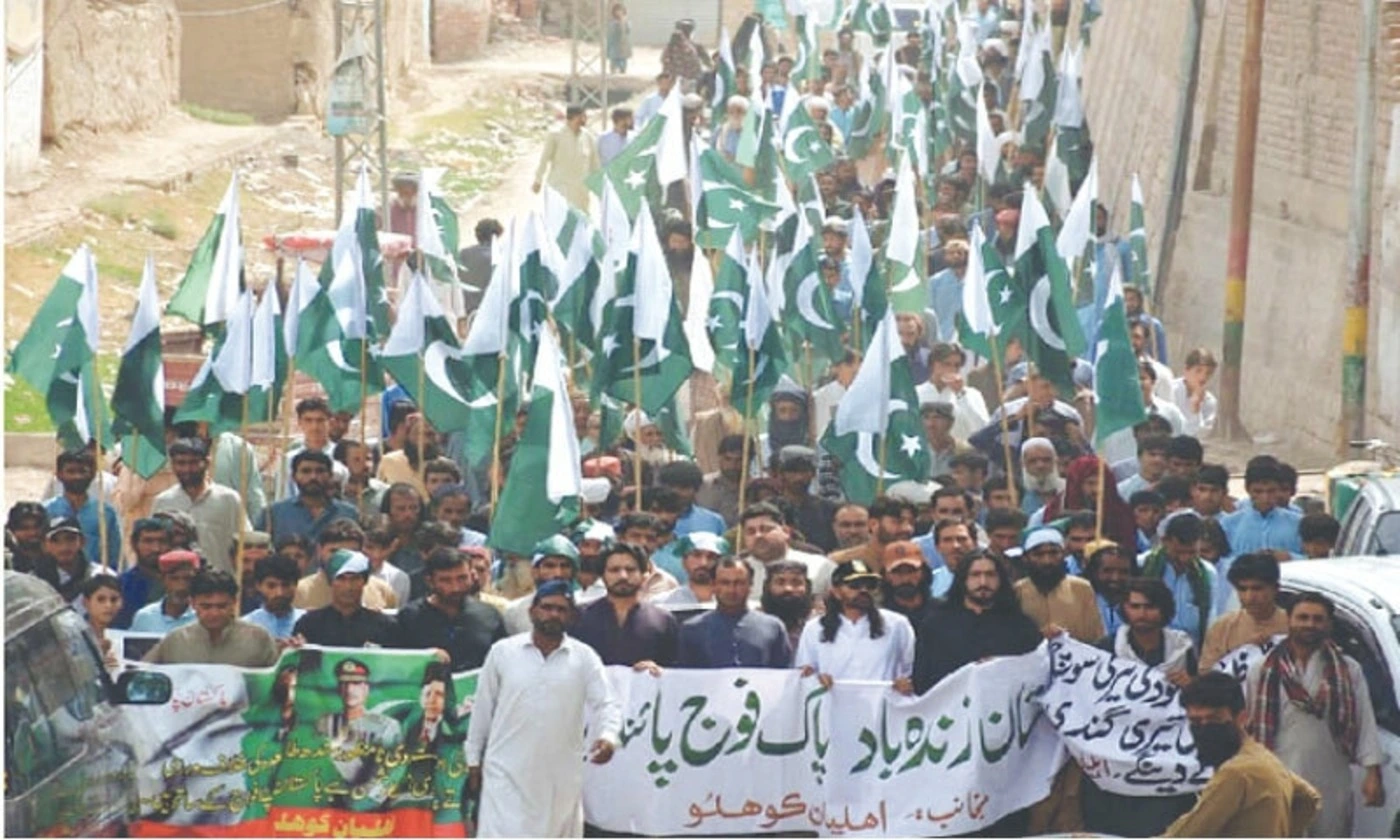 Hindu community protests India blame in Quetta over Pahalgam attack