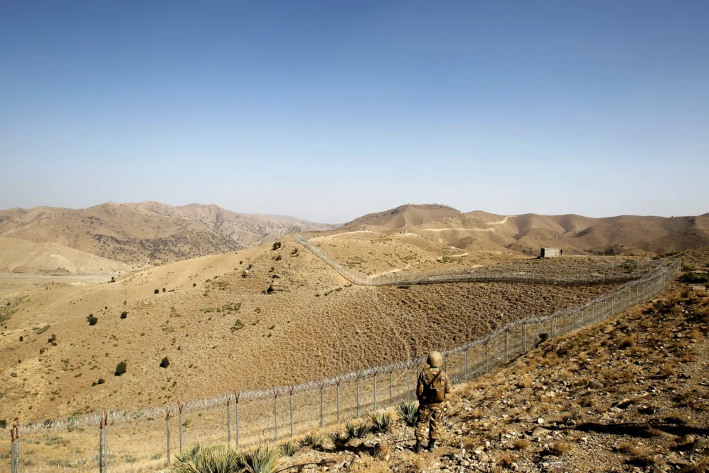 Security personnel on duty at a border post, along the Pakistan-Afghanistan border. [IC: Reuters].
