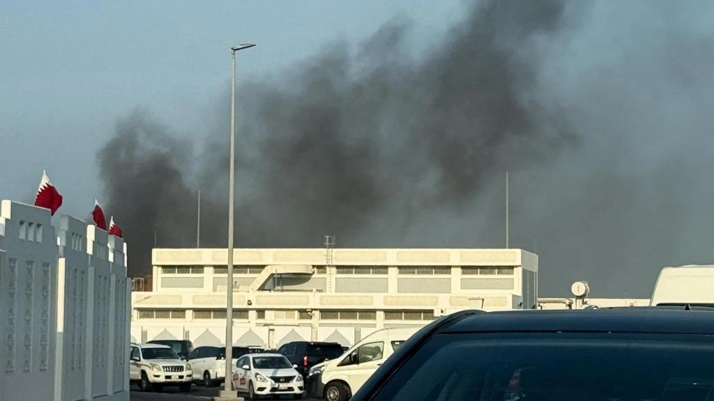 Smoke rising above the buildings in Doha after Israeli strike on Doha, Qatar, September 9, 2025. [Courtesy: Reuters].