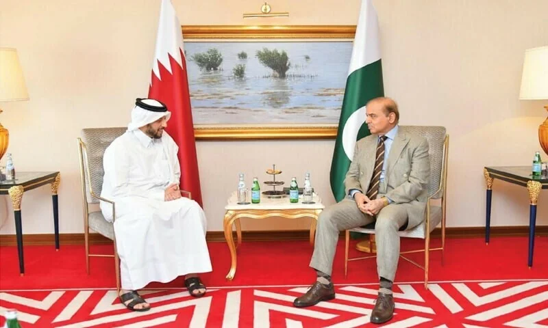 DOHA: Qatar Investment Authority CEO Mansoor bin Ebrahim Al-Mahmoud meets Prime Minister Shehbaz Sharif on Tuesday—White Star