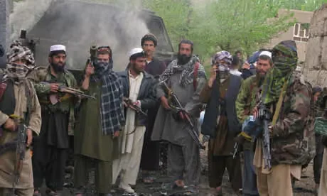 Taliban militants in the northern Kunduz Province, 2010. [IC: REUTERS]