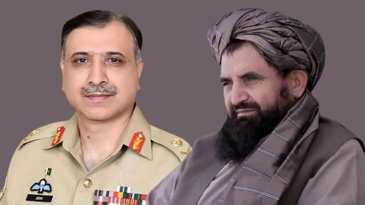 The file photos of Pakistan’s DG ISI Lt. Gen. Asim Malik and Taliban GDI head Abdul Haq Wasiq.
