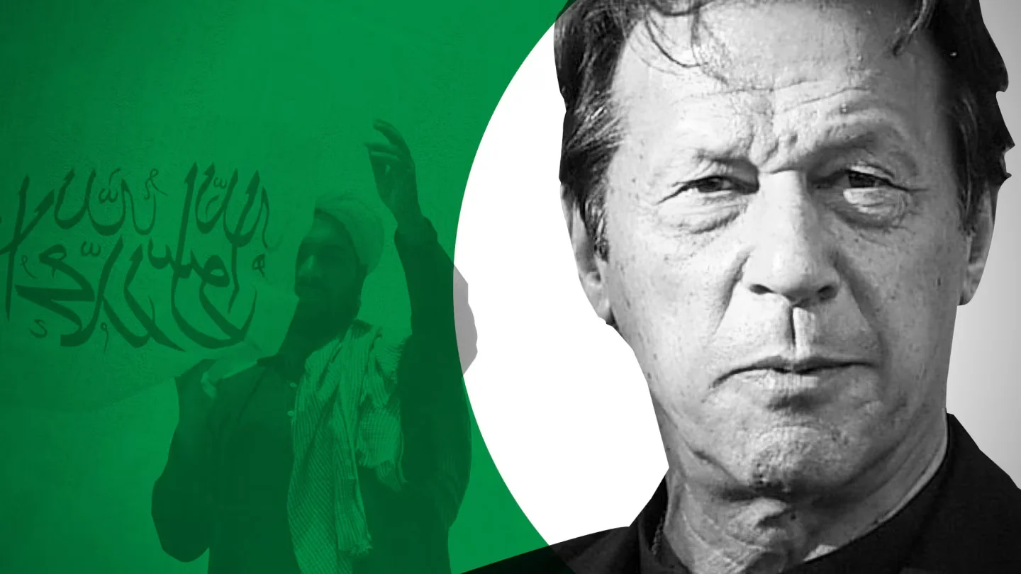 A montage of Pakistan’s former Prime Minister Imran Khan and Afghan Taliban regime. [IC: AFP/Getty]