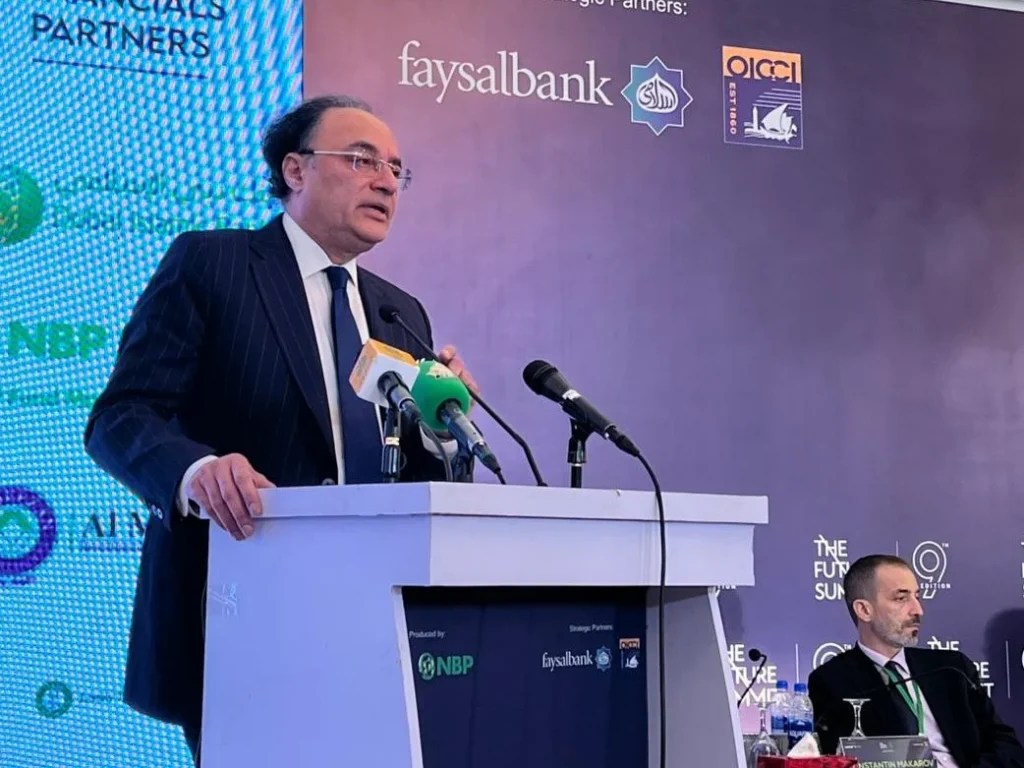 Federal Minister for Finance and Revenue, Senator Muhammad Aurangzeb, outlines a reform-driven vision for Pakistan’s economy at the 9th Edition of The Future Summit in Karachi