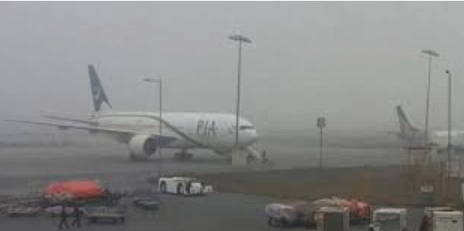 Peshawar Airport fog
