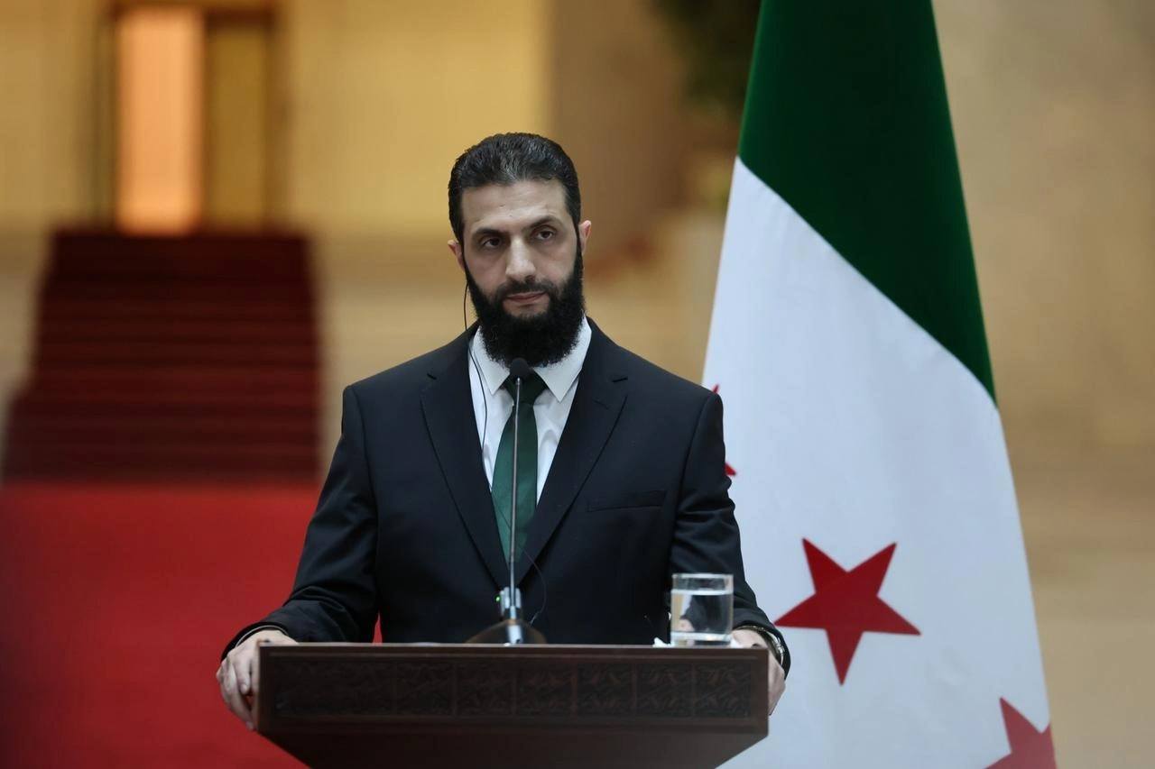 Syrian President Ahmed al Sharaa Meeting Kurdish Leaders