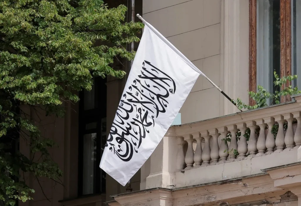 Taliban Remove Persian from Moscow Embassy Signboard