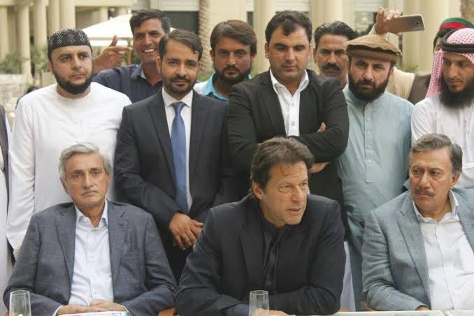 PTI Party Workers and Imran Khan