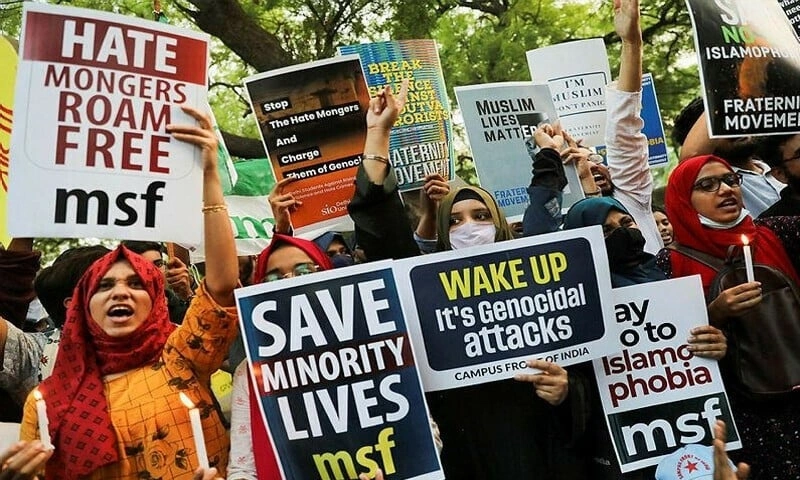 Minority rights protest in India