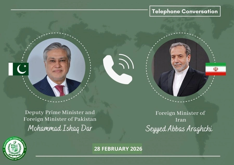 Mohammad Ishaq Dar calls Iran’s FM