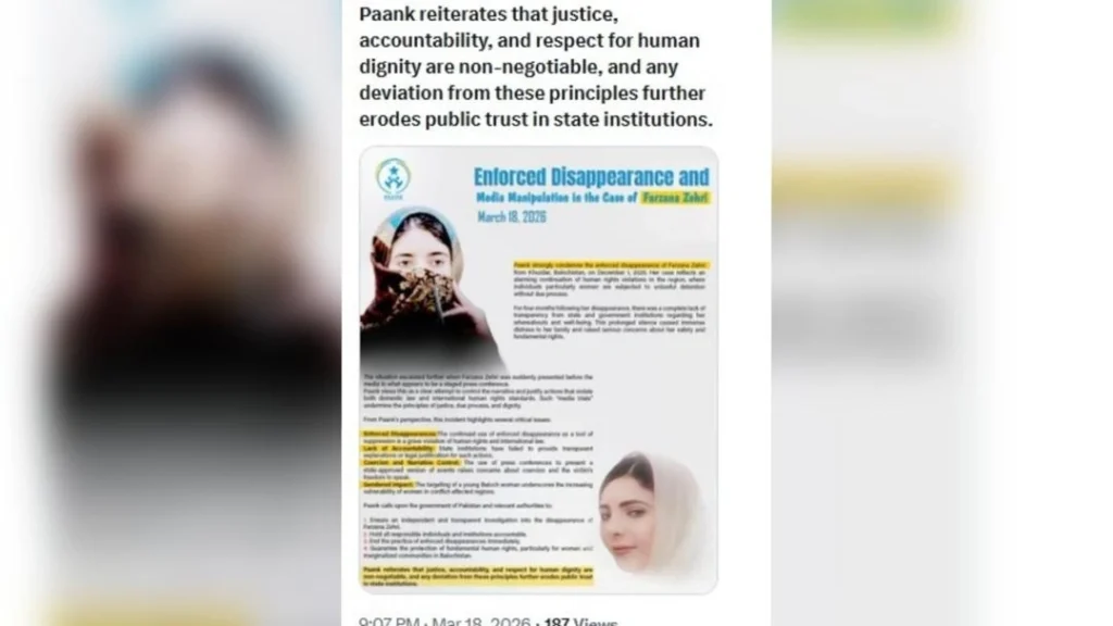 Balochistan human rights concerns