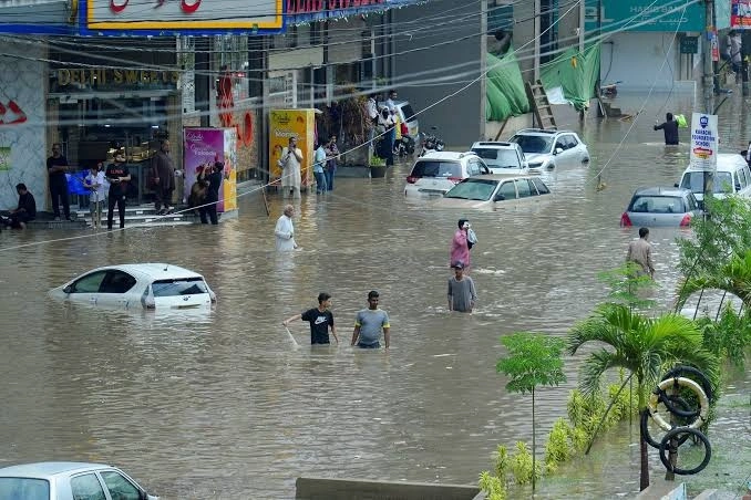 Karachi storm heavy rain damage