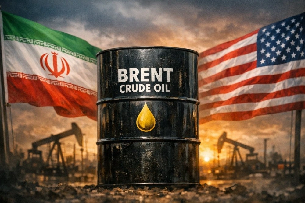 Brent crude oil market surge