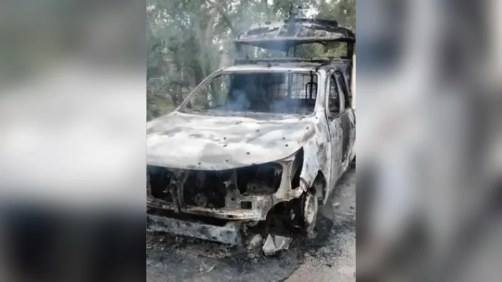 Bannu police van attack