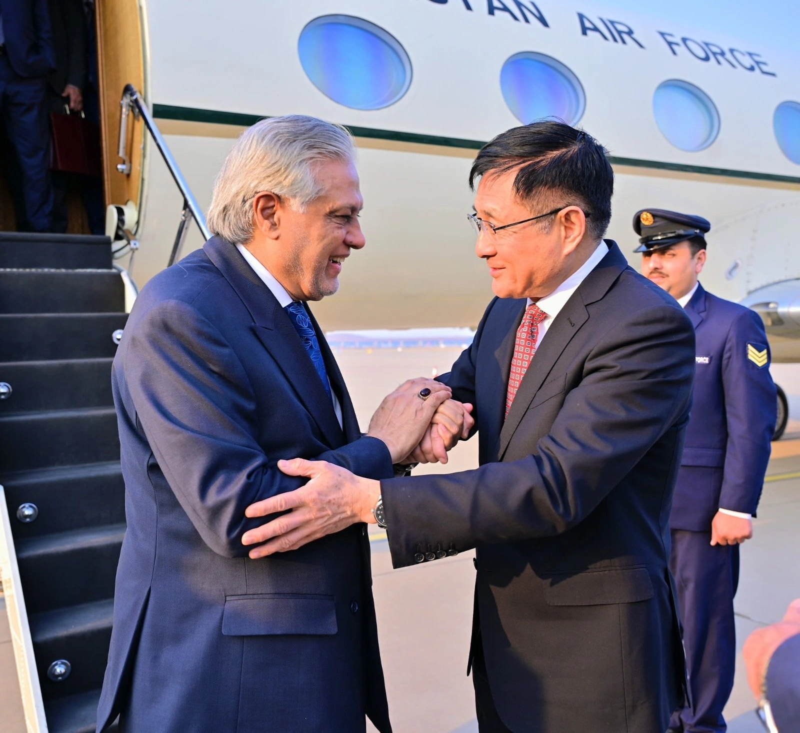 Ishaq Dar arrives in Beijing
