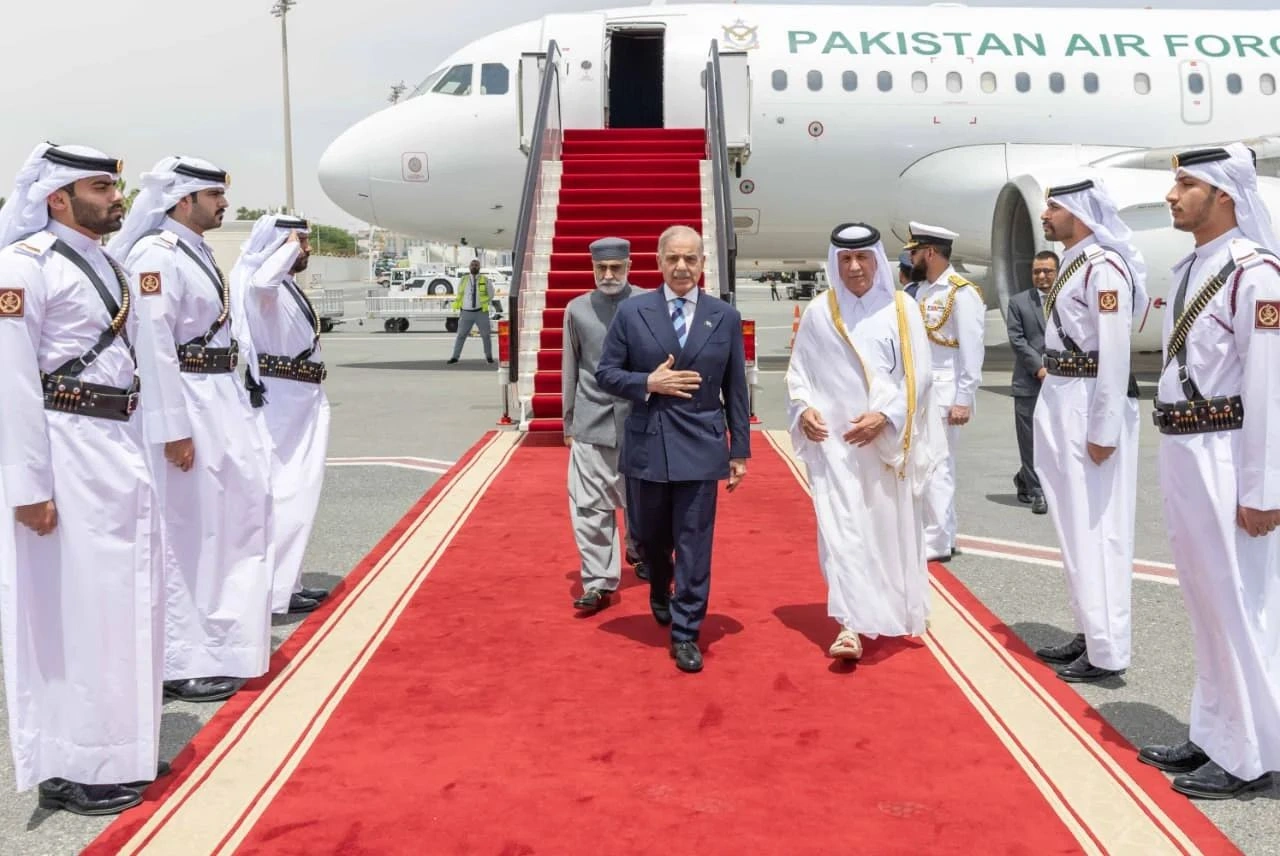 Shehbaz Sharif Doha arrival Qatar official visit