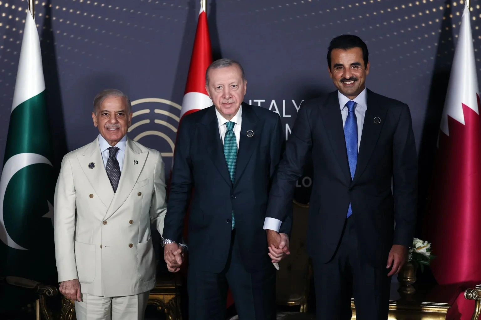 Antalya trilateral meeting Pakistan Türkiye Qatar leaders