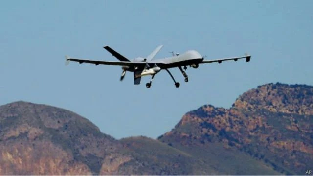 Nimroz drone strike alleged vehicle destroyed Afghanistan border operation