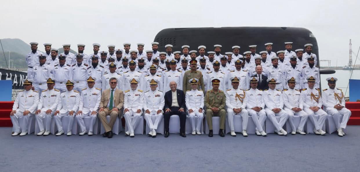 Hangor class submarine inducted into Pakistan Navy fleet during commissioning ceremony in China