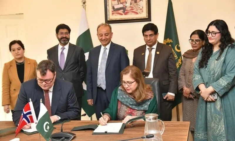 Pakistan Norway climate agreement signing