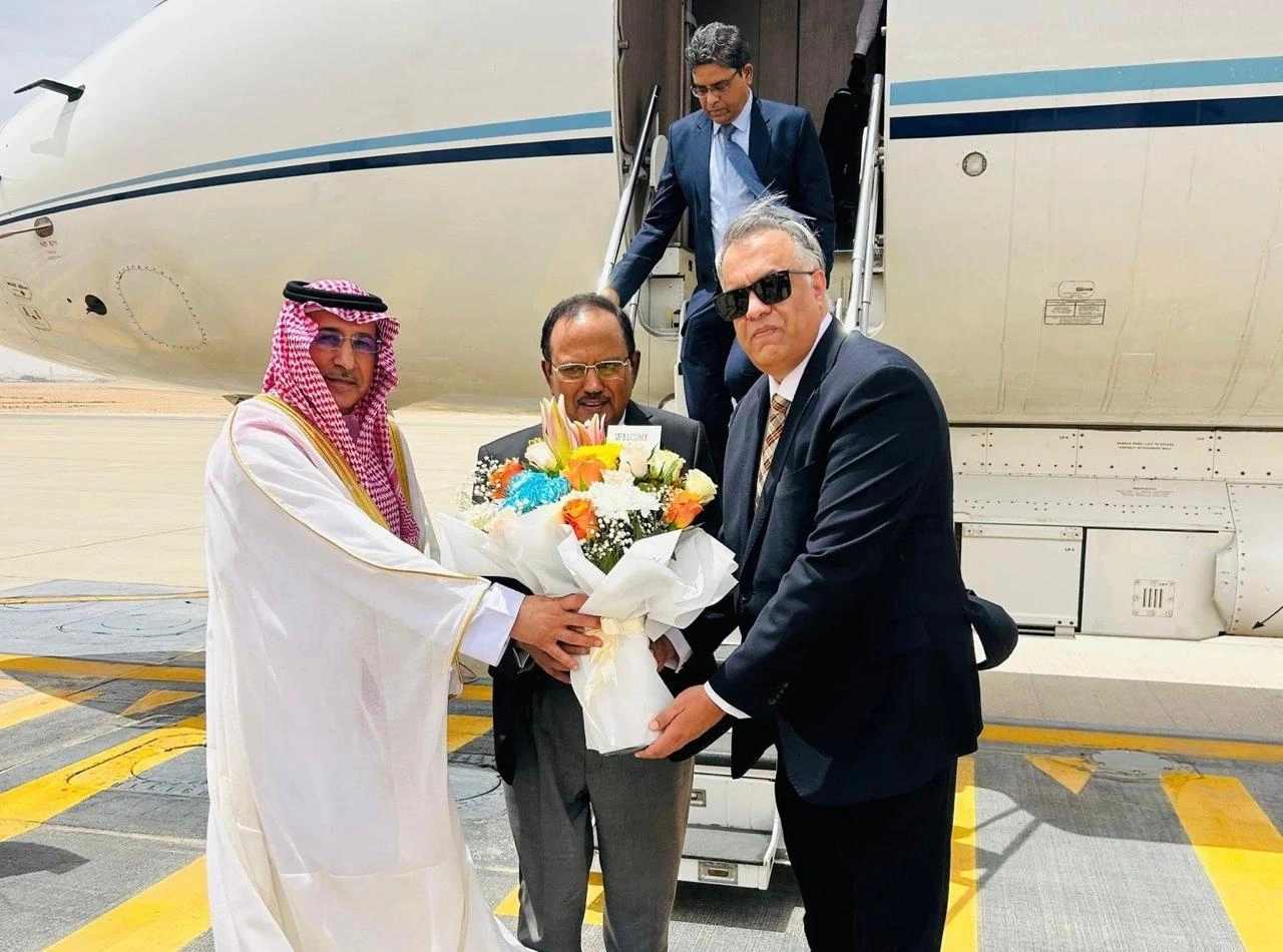 Ajit Doval Saudi Arabia airport reception diplomatic visit