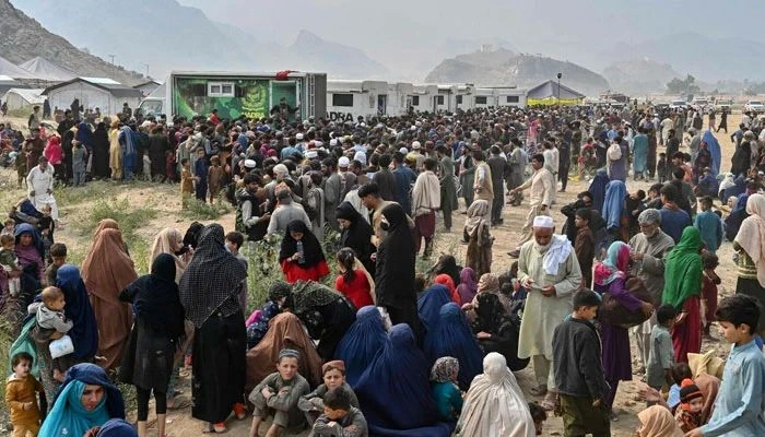 Landi Kotal holding centre Afghan refugees
