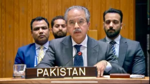 Pakistan UN Strait of Hormuz warning