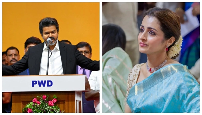 Trisha Krishnan at Tamil Nadu CM Vijay swearing-in ceremony with social media post sparking online discussion