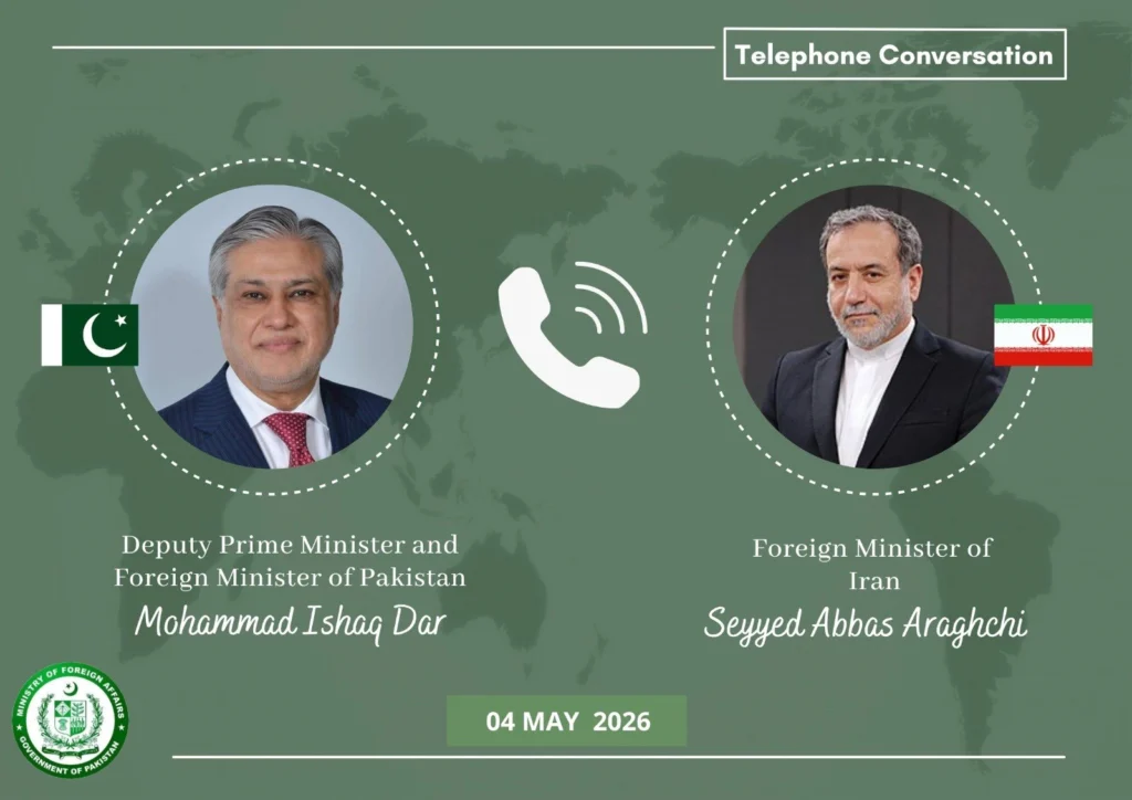 Ishaq Dar-Iran FM telephone talks