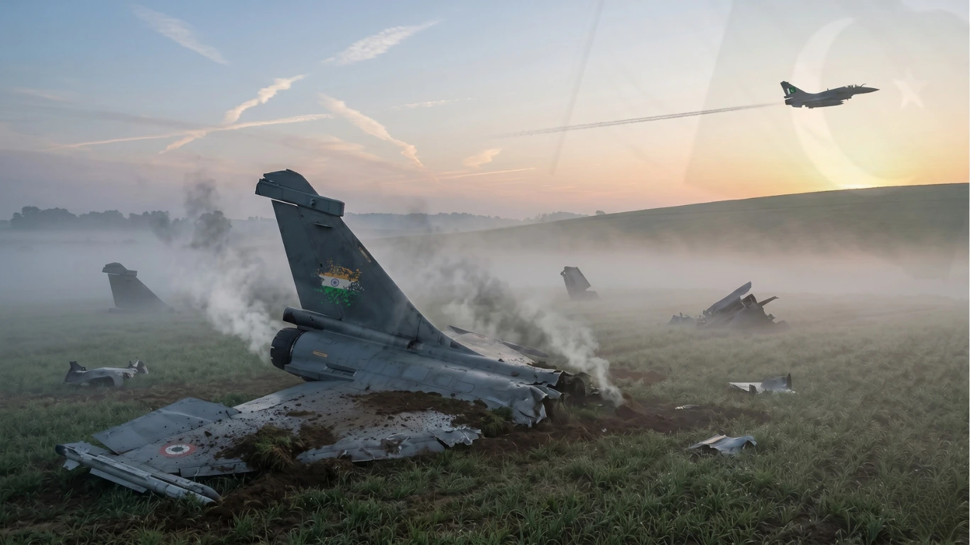 Pakistan Air Force J-10C Rafale Shootdown