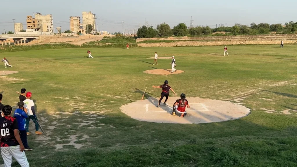 Afghan baseball team training in Pakistan academy