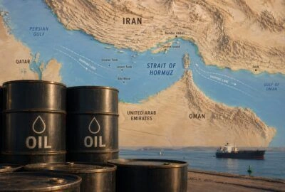 Oil market surge Strait of Hormuz tension