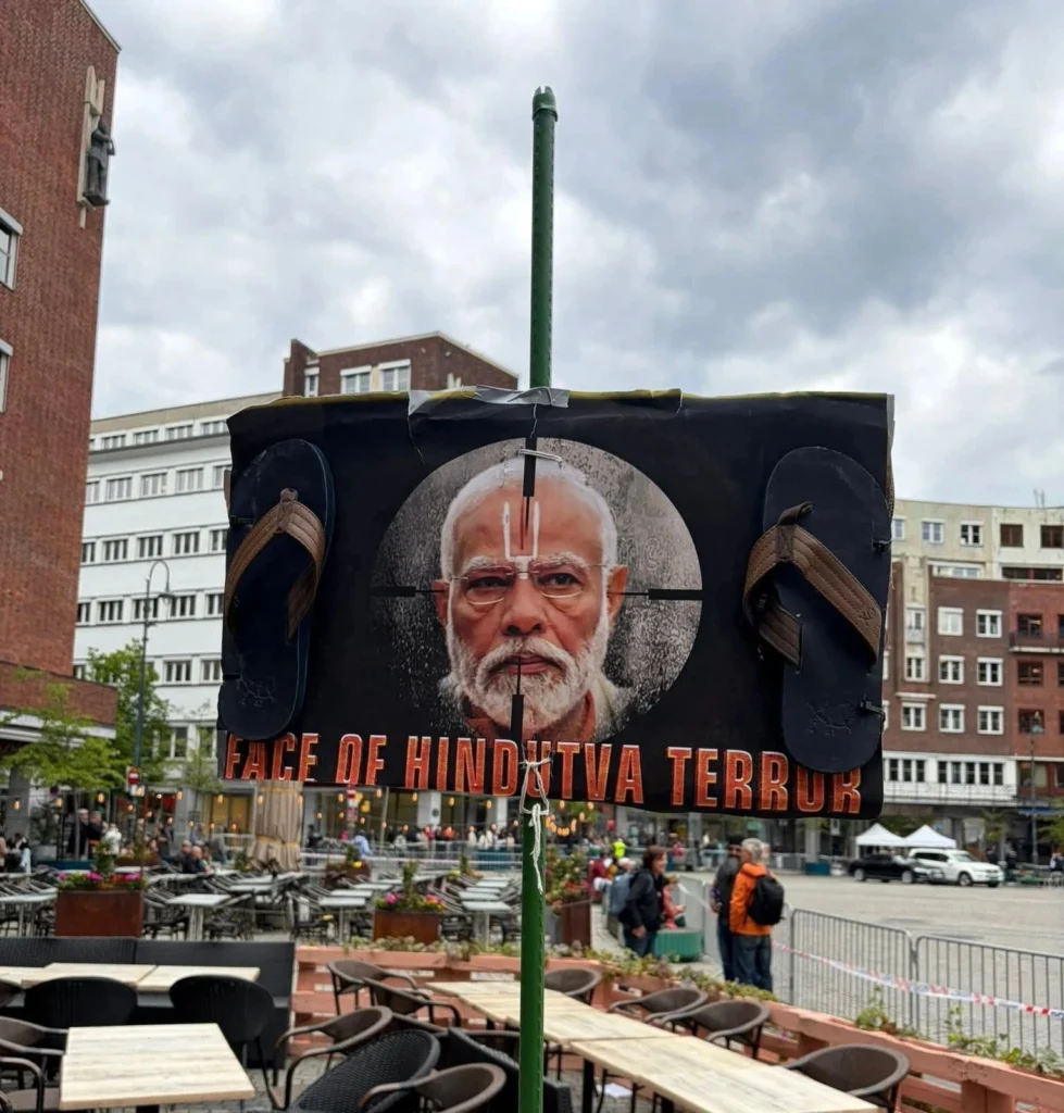 Oslo protest against Modi Norway visit